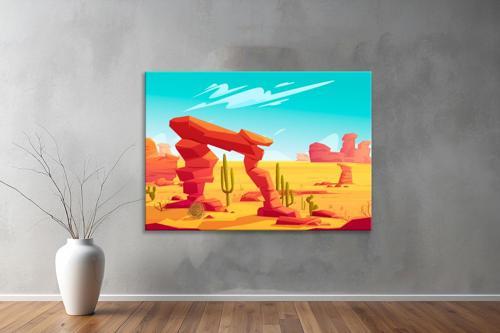 Dekoratif Çizim YatayKanvas Tablo 40