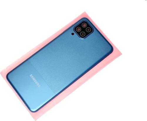 Samsung Galaxy A12 Kasa Arka Pil Batarya Kapağı MAVİ