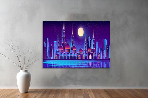 Dekoratif Çizim YatayKanvas Tablo 49 