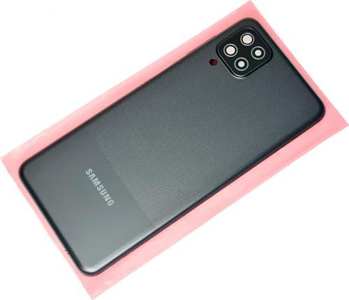 Samsung Galaxy A12 Kasa Arka Pil Batarya Kapağı SİYAH