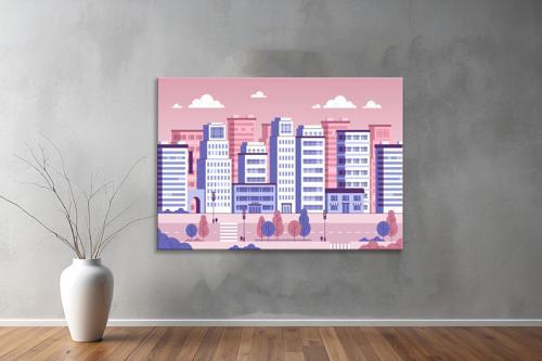 Dekoratif Çizim YatayKanvas Tablo 77 