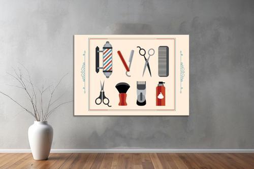 Berber ( Barber) Kanvas Yatay Tablo 9 