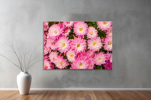 Dekoratif Çiçekler  YatayKanvas Tablo 11 