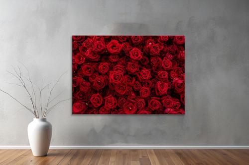 Dekoratif Çiçekler  YatayKanvas Tablo 21 