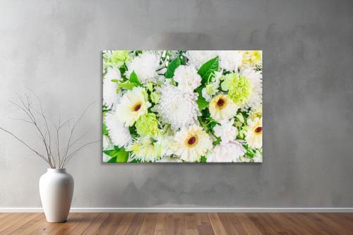 Dekoratif Çiçekler  YatayKanvas Tablo 24 