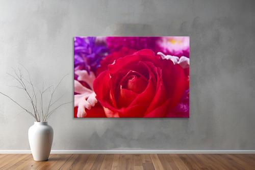 Dekoratif Çiçekler  YatayKanvas Tablo 33 