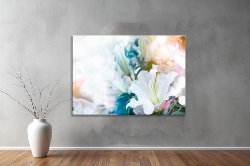 Dekoratif Çiçekler YatayKanvas Tablo 39