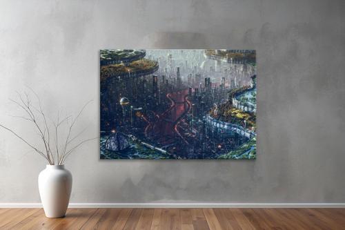 Dekoratif Doğa ( Nature ) Kanvas Tablo  159 