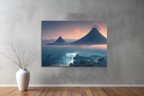 Dekoratif Doğa ( Nature ) Kanvas Tablo  345 