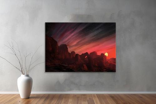Dekoratif Doğa ( Nature ) Kanvas Tablo  324 