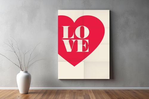 Aşk ( Love ) Temalı Kanvas Tablo 28 