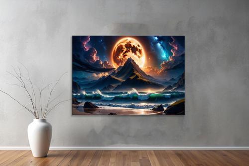 Dekoratif Doğa ( Nature ) Kanvas Tablo  604 