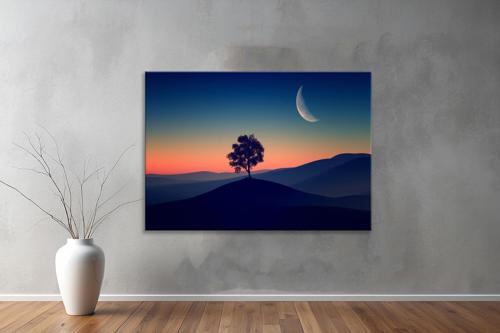 Dekoratif Doğa ( Nature ) Kanvas Tablo  609 