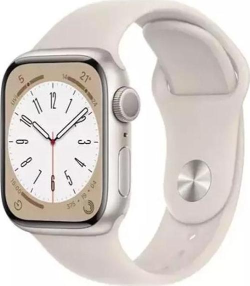 Watch Series 8 GPS 41mm Starlight Aluminium Case with Starlight Sport Band -MNP63TU/A