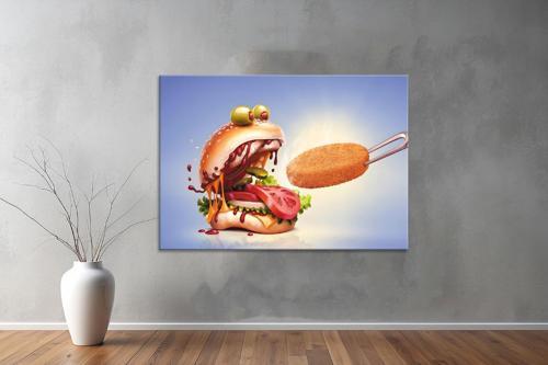 Food / Yiyecek Kanvas Yatay Tablo 162 