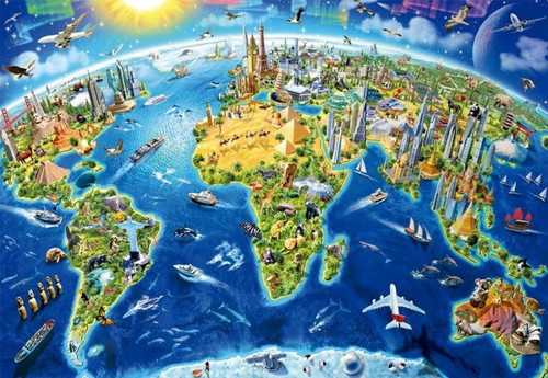 17129 World Landmarks 2000 Parça Puzzle