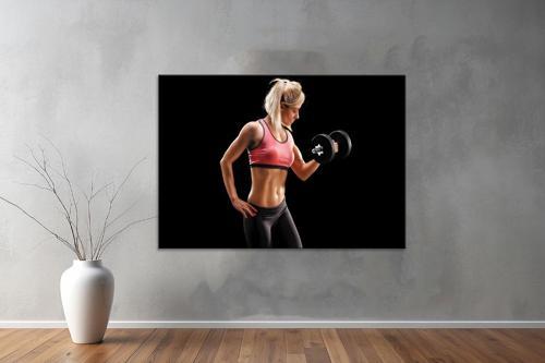 Gym ( Sport) Kanvas Yatay Kanvas Tablo 135 