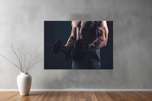 Gym ( Sport) Kanvas Yatay Kanvas Tablo 184 