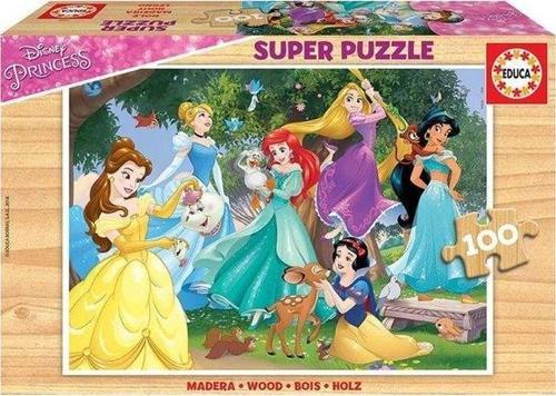 Disney Princess Wooden 100 Parça Ahşap Puzzle