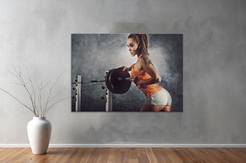 Gym ( Sport) Kanvas Yatay Kanvas Tablo 56 