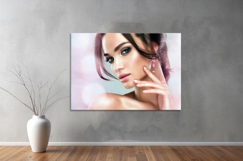Güzellik Salonu Kanvas Yatay Tablo 23 