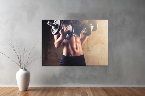 Gym ( Sport) Kanvas Yatay Kanvas Tablo 107 