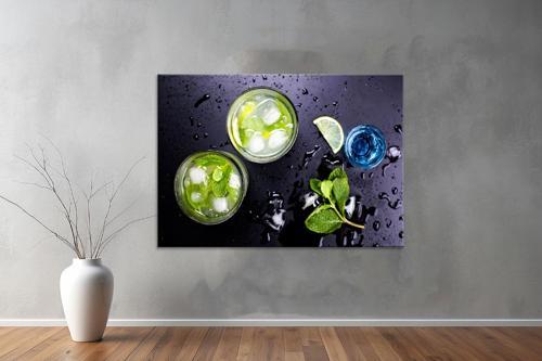 İçeçekler ( Drinks) Kanvas Yatay Tablo 06 