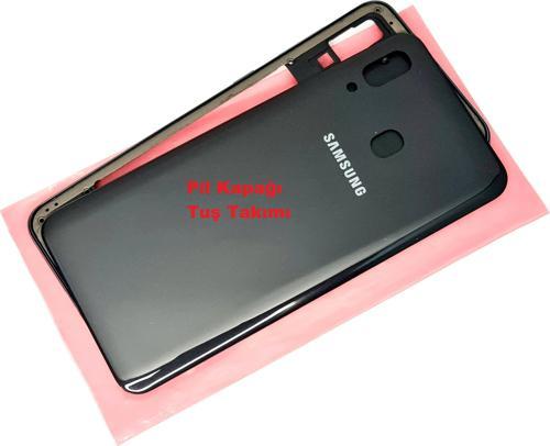 Samsung Galaxy A30 A 305 Full Kasa Arka Pil Batarya Kapağı SİYAH