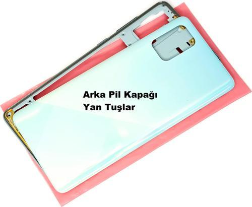 Samsung Galaxy (SM-A715) A71 KASA Arka Pil Batarya Kapağı Mavi