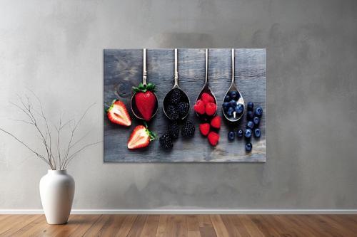 Meyeveler ( Friuts) Kanvas Yatay Tablo 90 