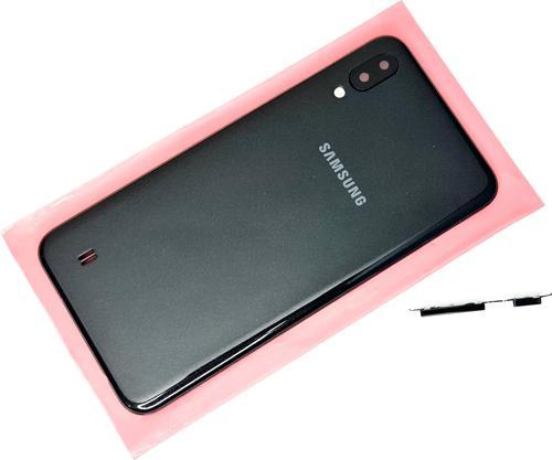 Samsung Galaxy M10 Kasa Arka Pil Batarya Kapağı Siyah