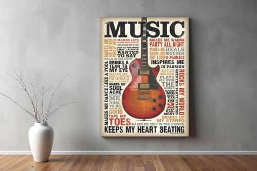 Müzik ( Music ) Kanvas  Tablo 134 