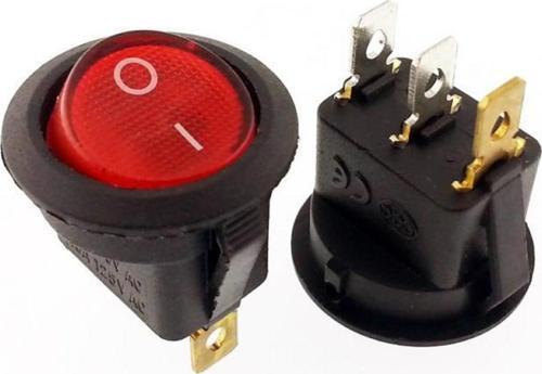 Bosch ile Uyumlu Yuvarlak Işıklı Anahtar - 3 Bacaklı