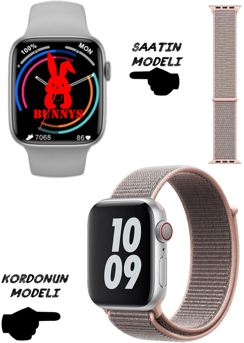 Akıllı Saat Nfc Özellikli Wacht 8 Pro Bt Konuşma Özellikli Akıllı Saat HASIR KORDON