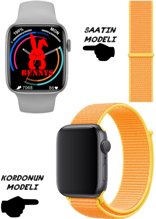 Akıllı Saat Nfc Özellikli Wacht 8 Pro Bt Konuşma Özellikli Akıllı Saat HASIR KORDON
