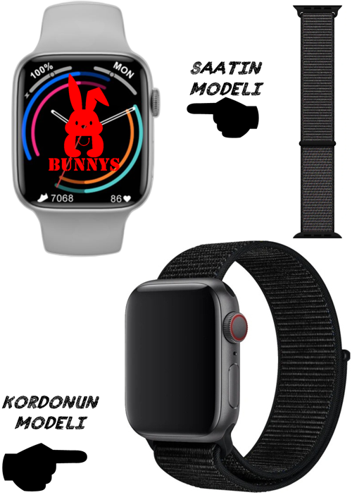 Akıllı Saat Nfc Özellikli Wacht 8 Pro Bt Konuşma Özellikli Akıllı Saat HASIR KORDON