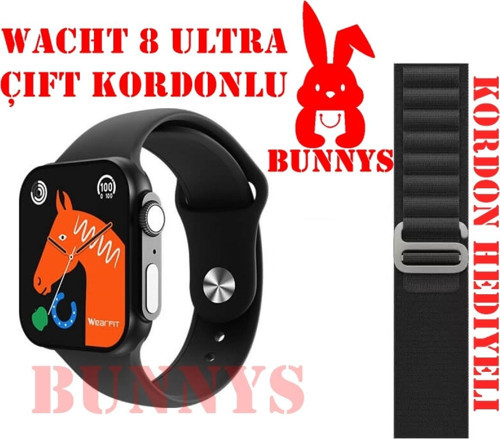 Akıllı Saat Wacht 8 Ultra KORDON HEDİYELİ Konuşma Özellikli