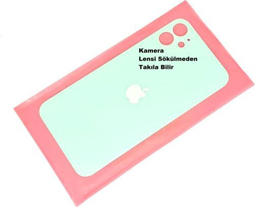 İphone 11 Arka Pil Batarya Kapağı (CAM) Yeşil