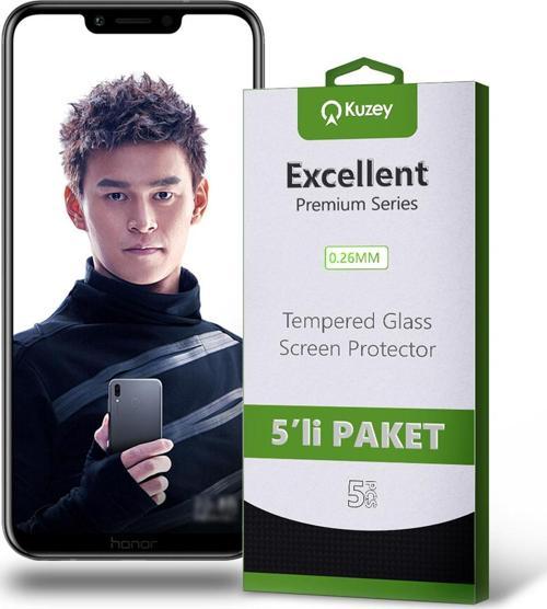 Huawei Honor Play Temperli Ekran Koruyucu Kırılmaz Cam Ekonomik 5'li Paket