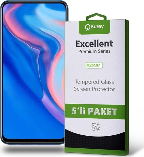 Huawei Y9 Prime 2019 Temperli Ekran Koruyucu Kırılmaz Cam Ekonomik 5'li Paket