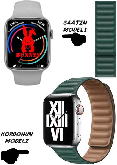 Honor Uyumlu Nfc Özellikli Bt Konuşma Özellikli Wacht 8 Akıllı Saat Deri Krdn