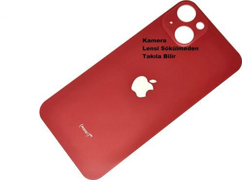 İphone 13 Arka Pil Batarya Kapağı (CAM) Kırmızı