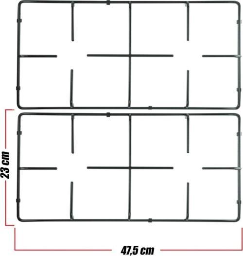 Üst Ocak Gözü Izgara Grubu 47,5 X 23 Cm ( 2 Adet )