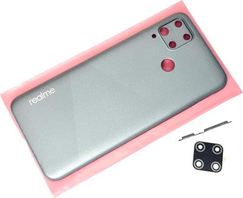 Oppo c15 kasa Arka Pil Batarya Kapağı Gri