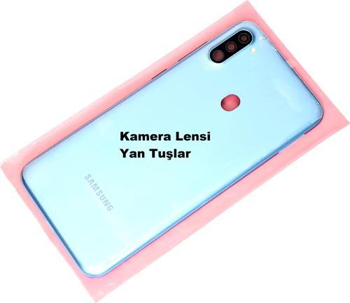 Samsung Galaxy A11 kasa Arka Pil Batarya Kapağı Mavi