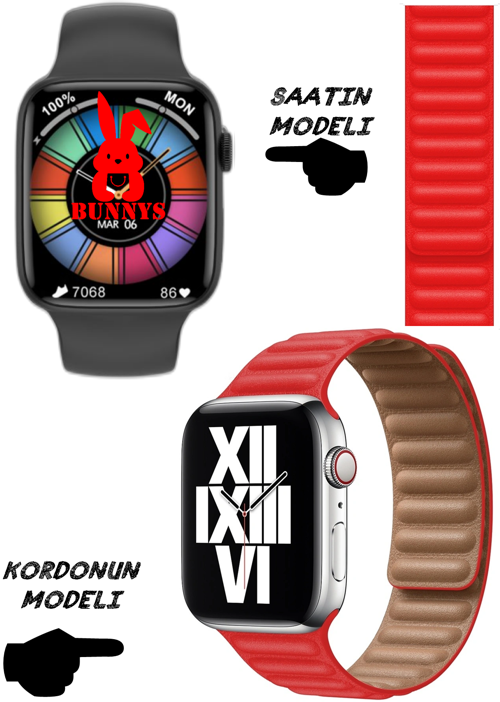 HUAWEİ Uyumlu Nfc Özellikli Bt Konuşma Özellikli Wacht 8 Akıllı Saat Deri Krdn