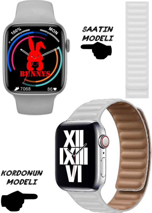 Infinix Uyumlu Nfc Özellikli Bt Konuşma Özellikli Wacht 8 Akıllı Saat Deri Krdn