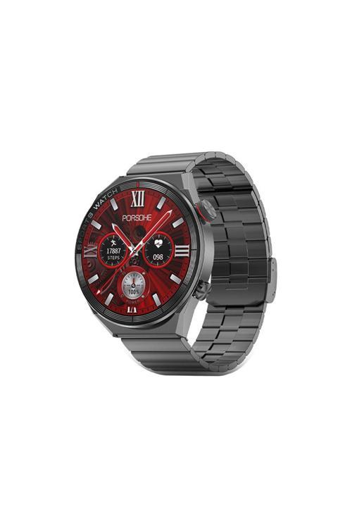 Poco X3 Uyumlu  Akıllı Saat Smart Watch Konuşma Özellikli Metal