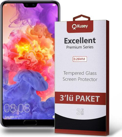 Huawei P20 Pro Temperli Ekran Koruyucu Kırılmaz Cam Ekonomik 3'lü Paket