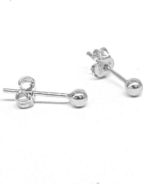 Gümüş Minimal Top Küpe